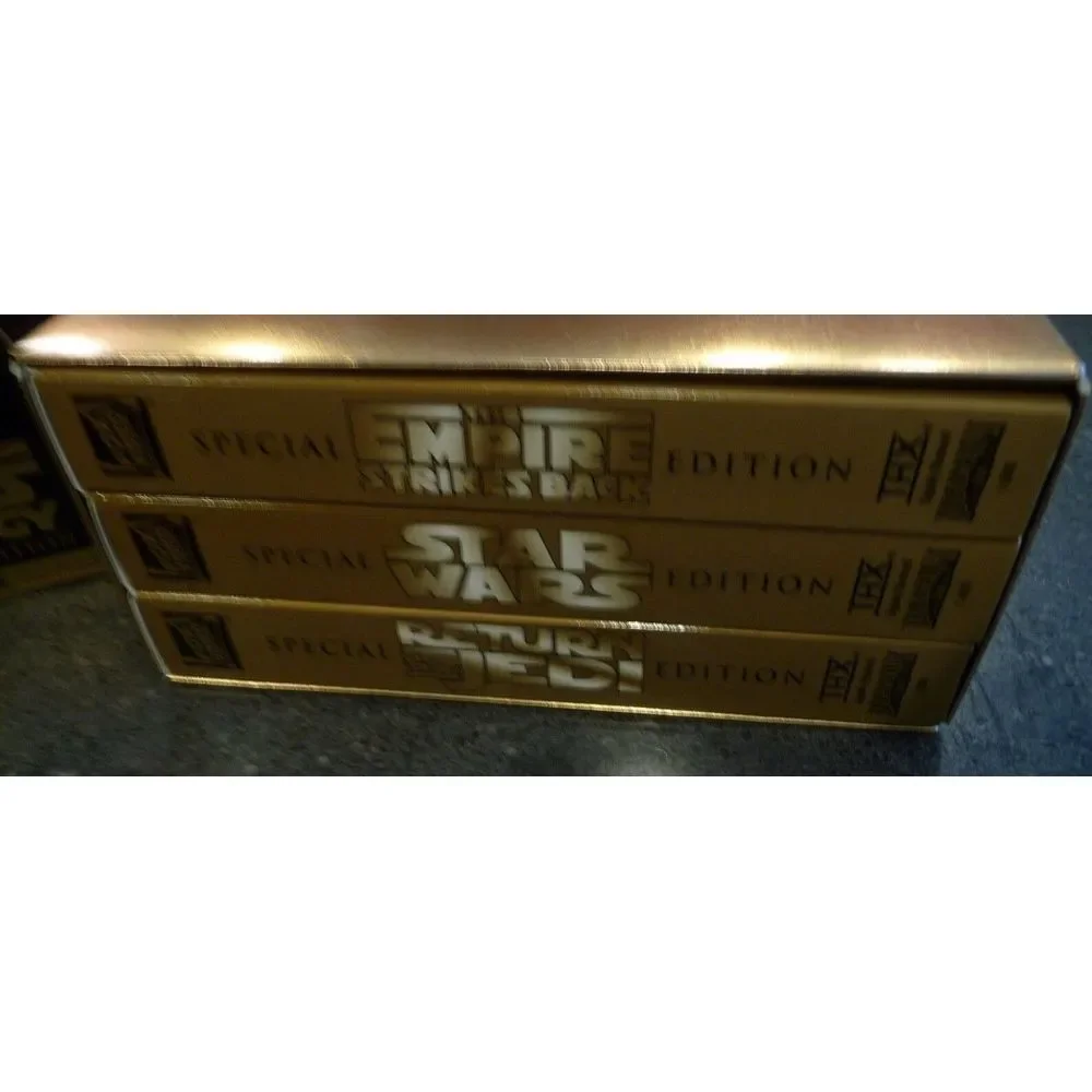 Star‎ Wars Trilogy (VHS, 1997, Special Edition) Gold Box DIGITAL THX